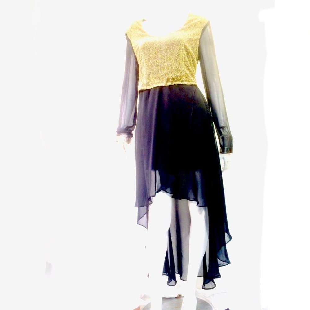 Rehab Clothing Black Lurex Shear Bandage C…